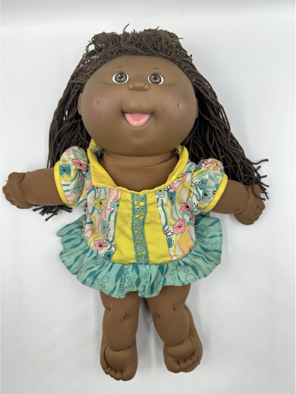 Vintage 1990 Cabbage Patch Kids First Edition Hasbro African American Girl Doll